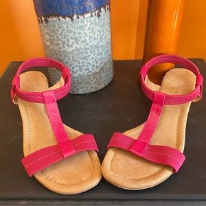 Hot Pink Wedge Sandals Size 5